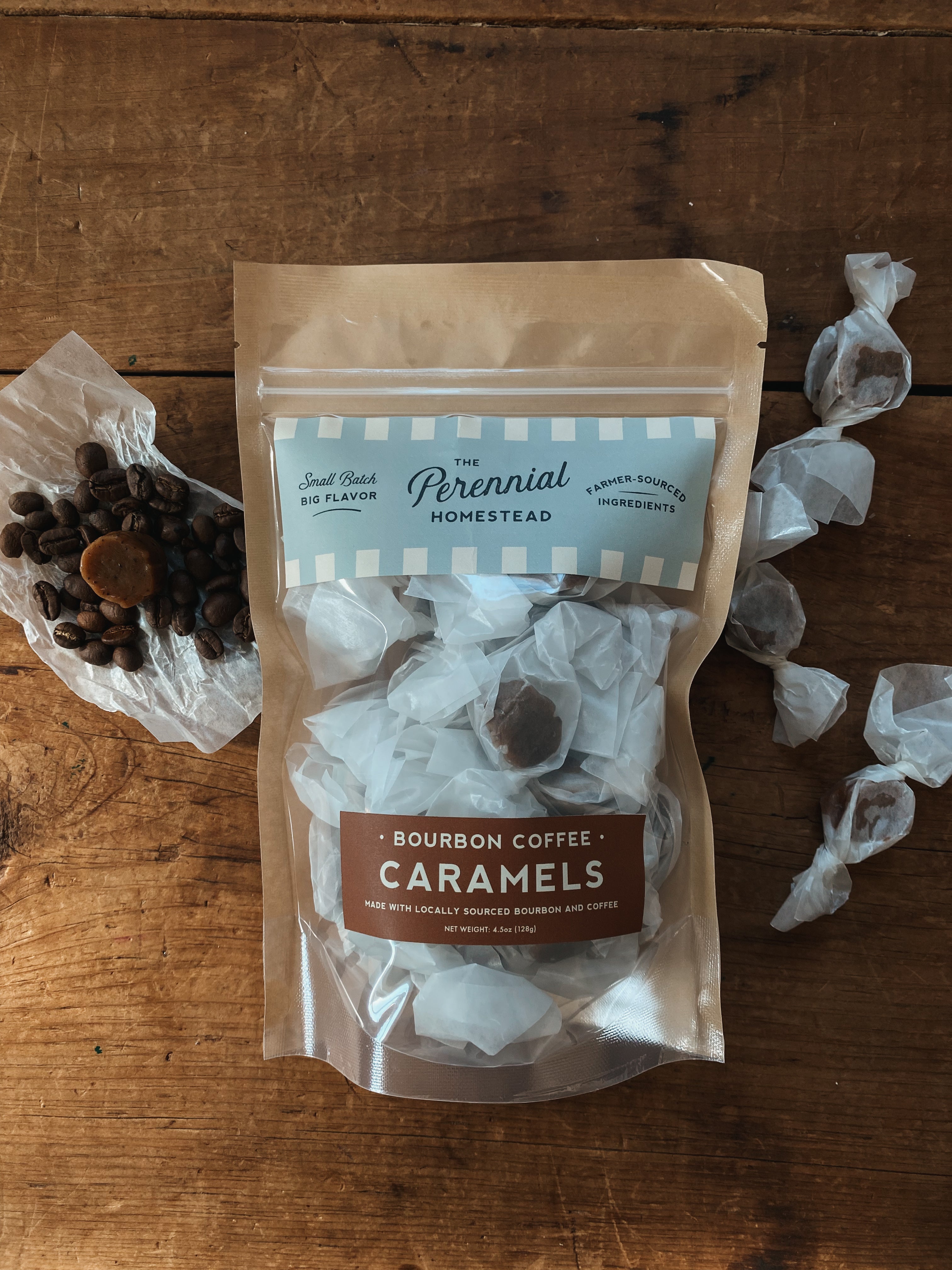Case of Bourbon Coffee Caramel Gift Bags - 10 Bags
