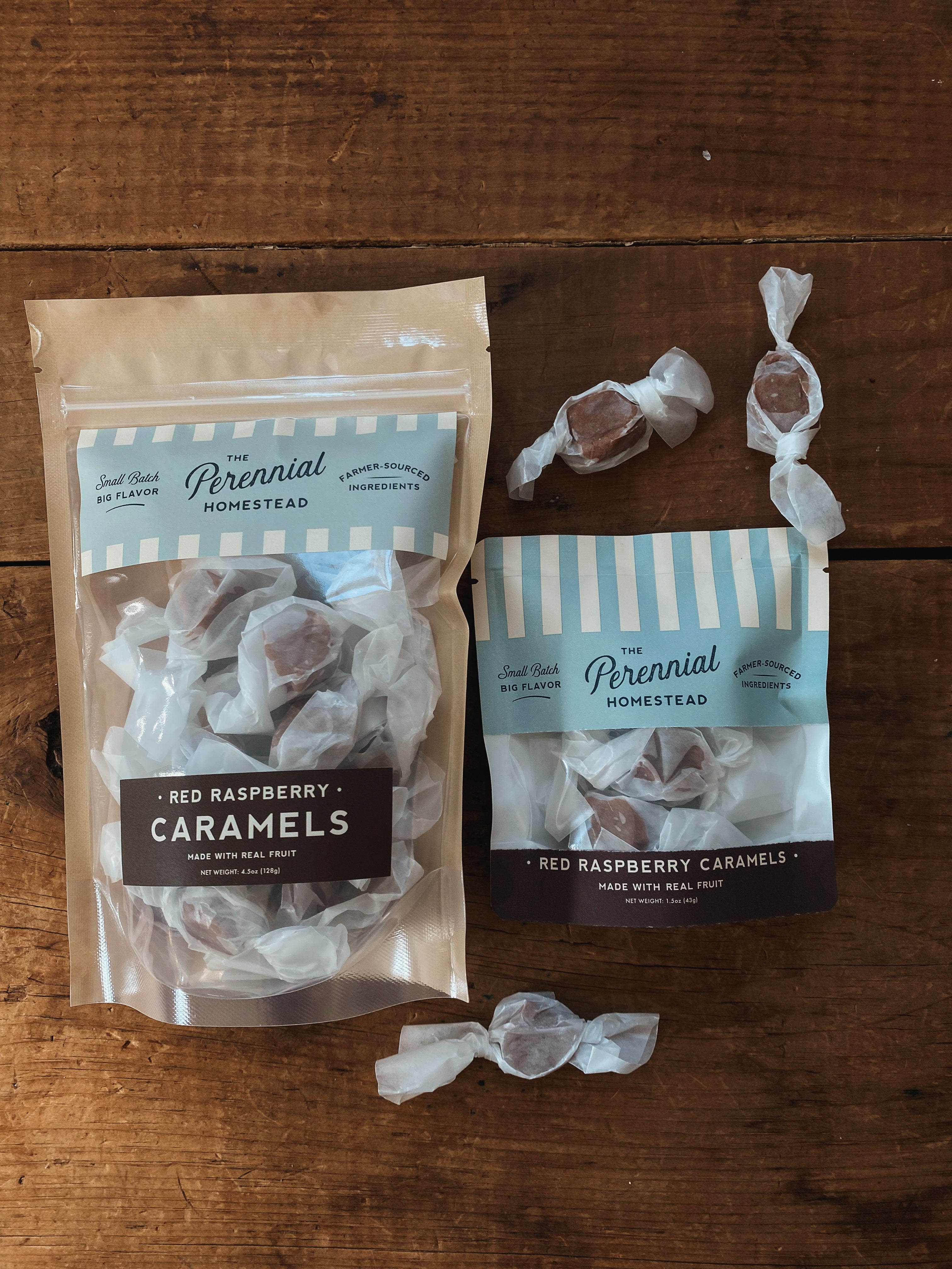 Red Raspberry Caramels