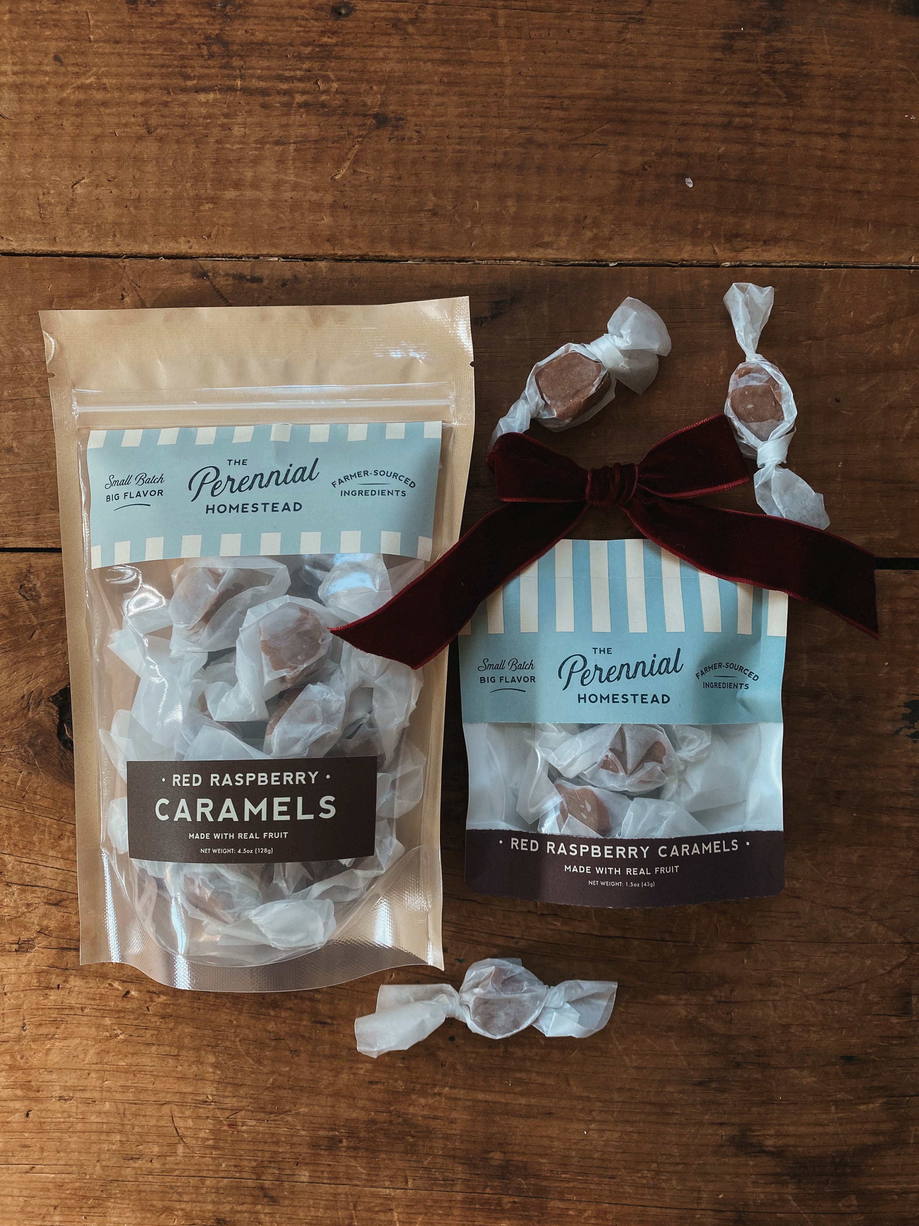 Case of Red Raspberry Caramel Bags - 10 Bags