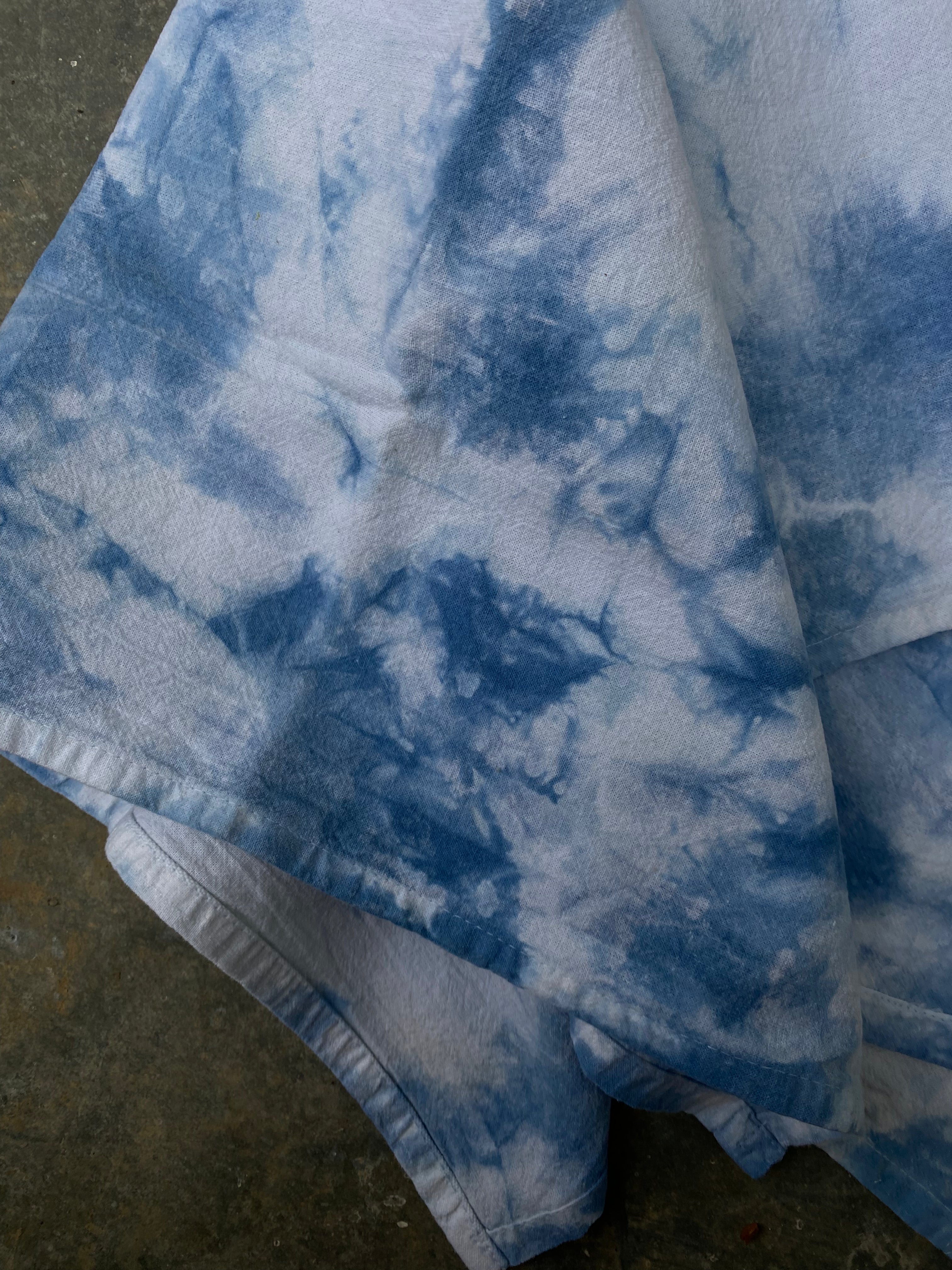 Indigo-dyed Cotton Tea Towel
