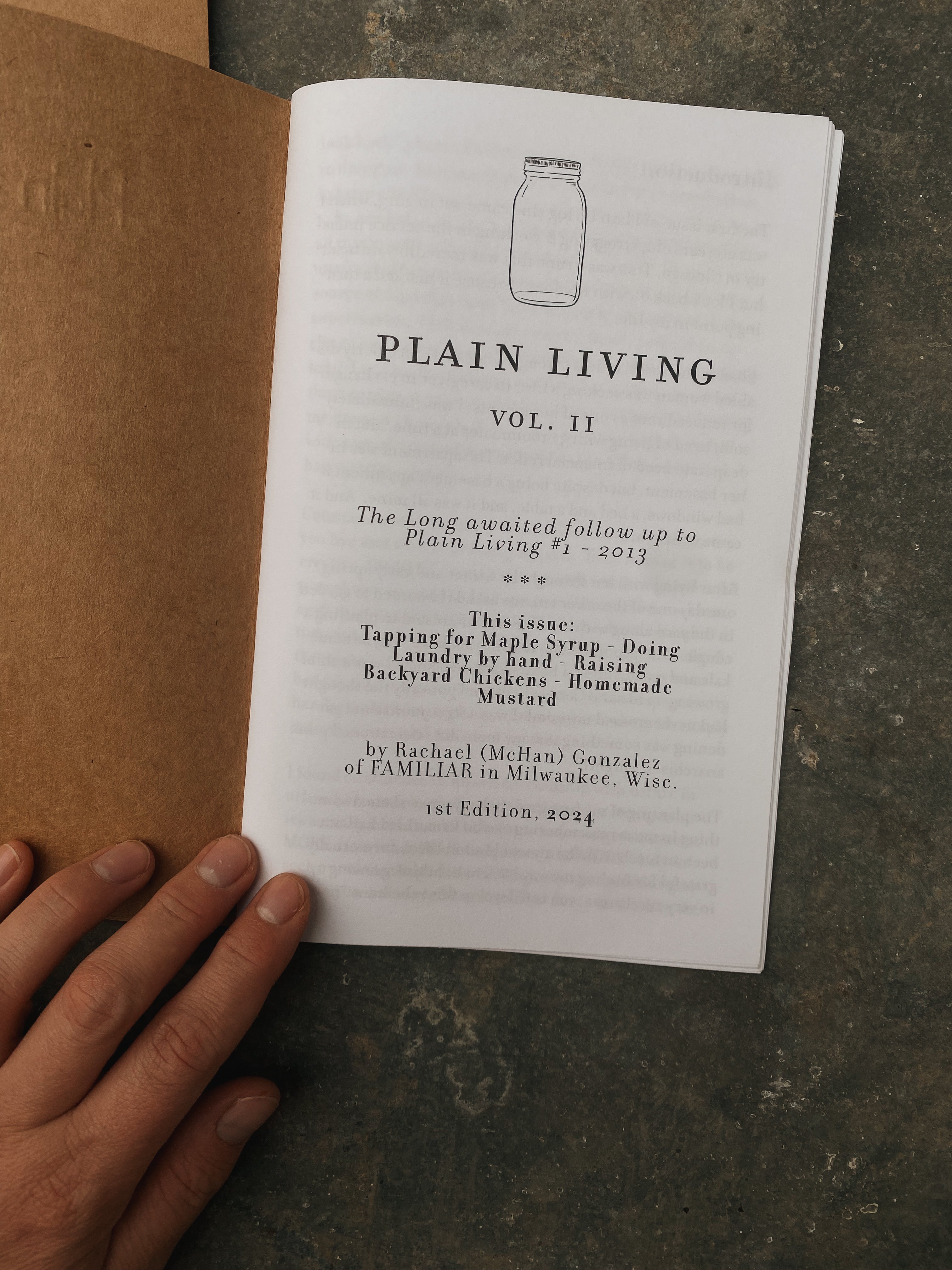 Plain Living Homesteading Zines