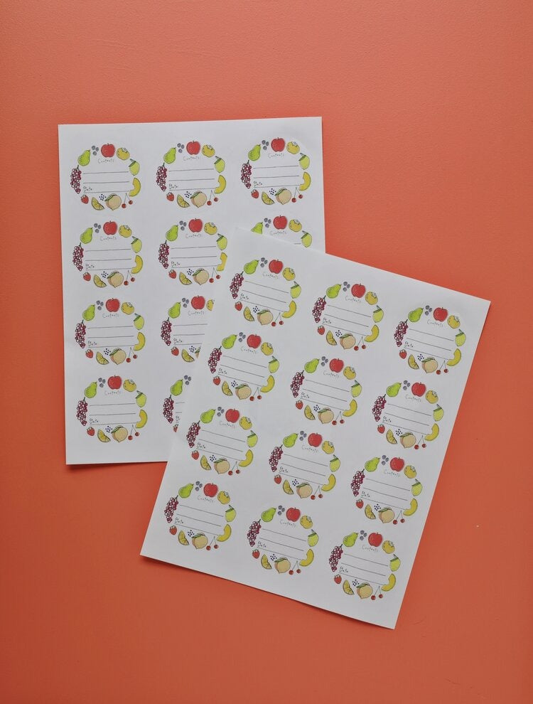 Jam & Preserves Jar Labels