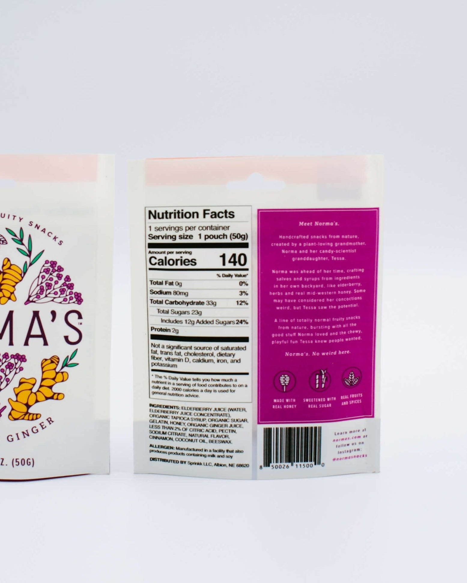 Elderberry Ginger Fruity Snacks