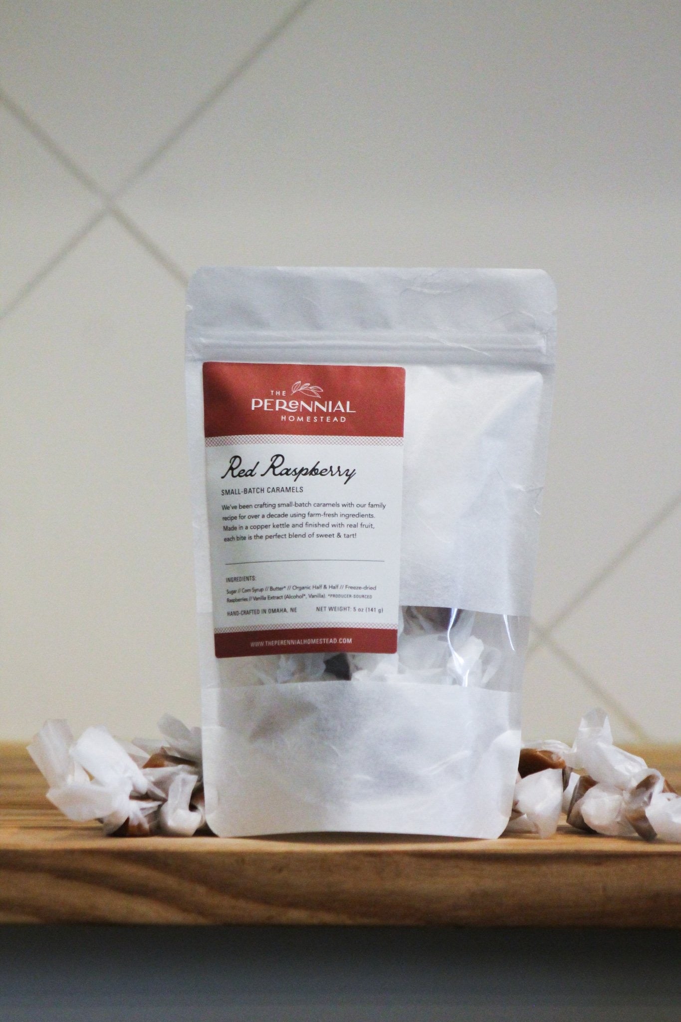 Red Raspberry Caramels