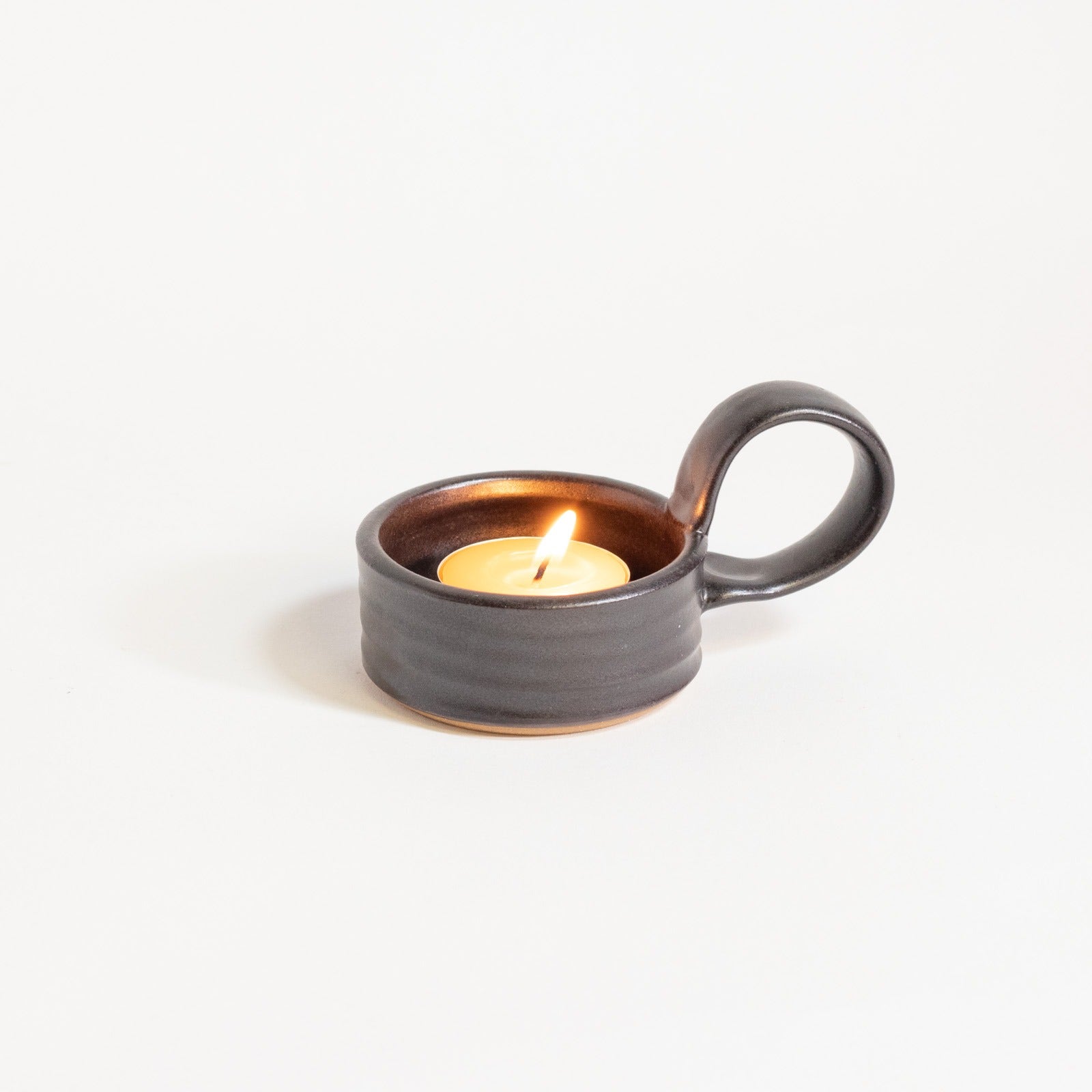 Handled Ceramic Tealight Holder
