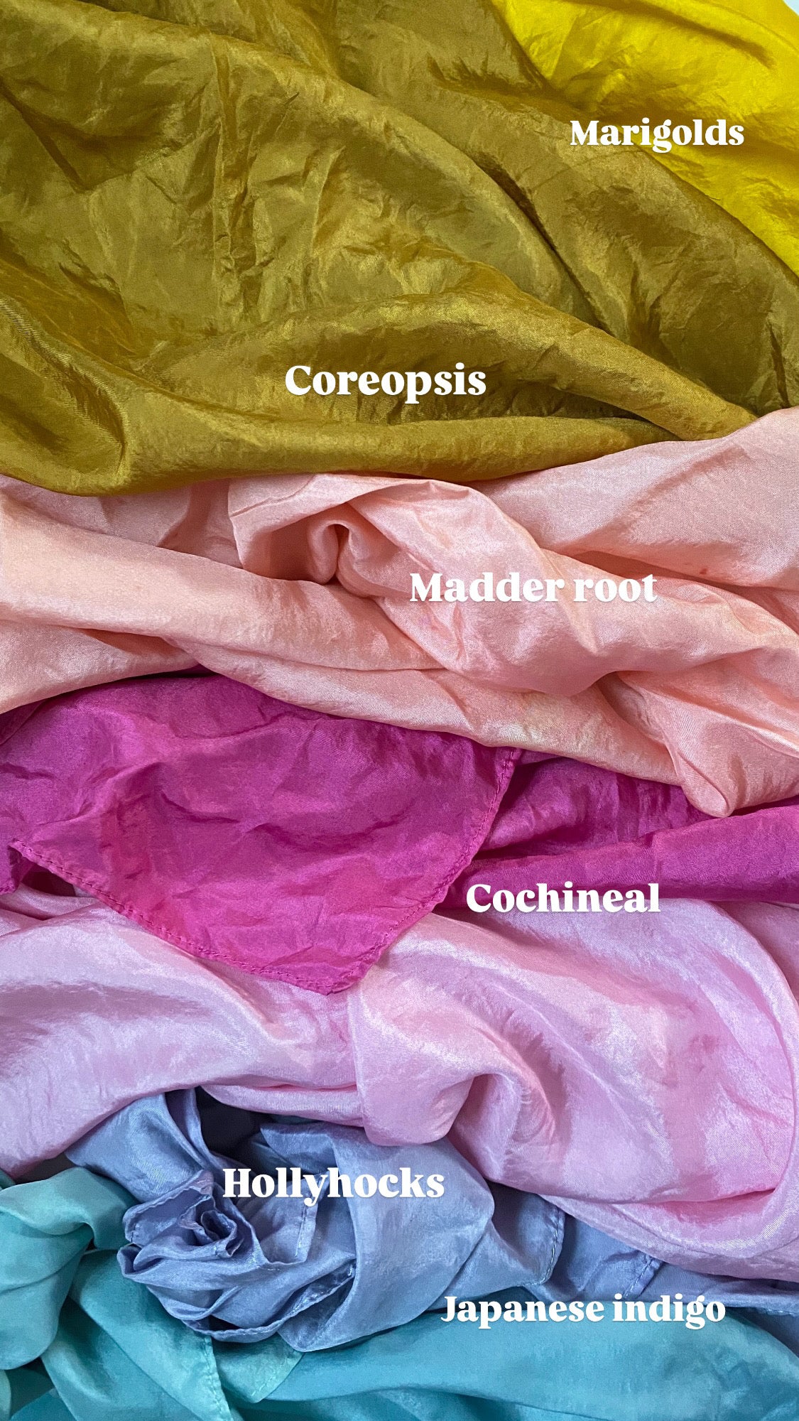 Botanically Dyed Silk Scarf