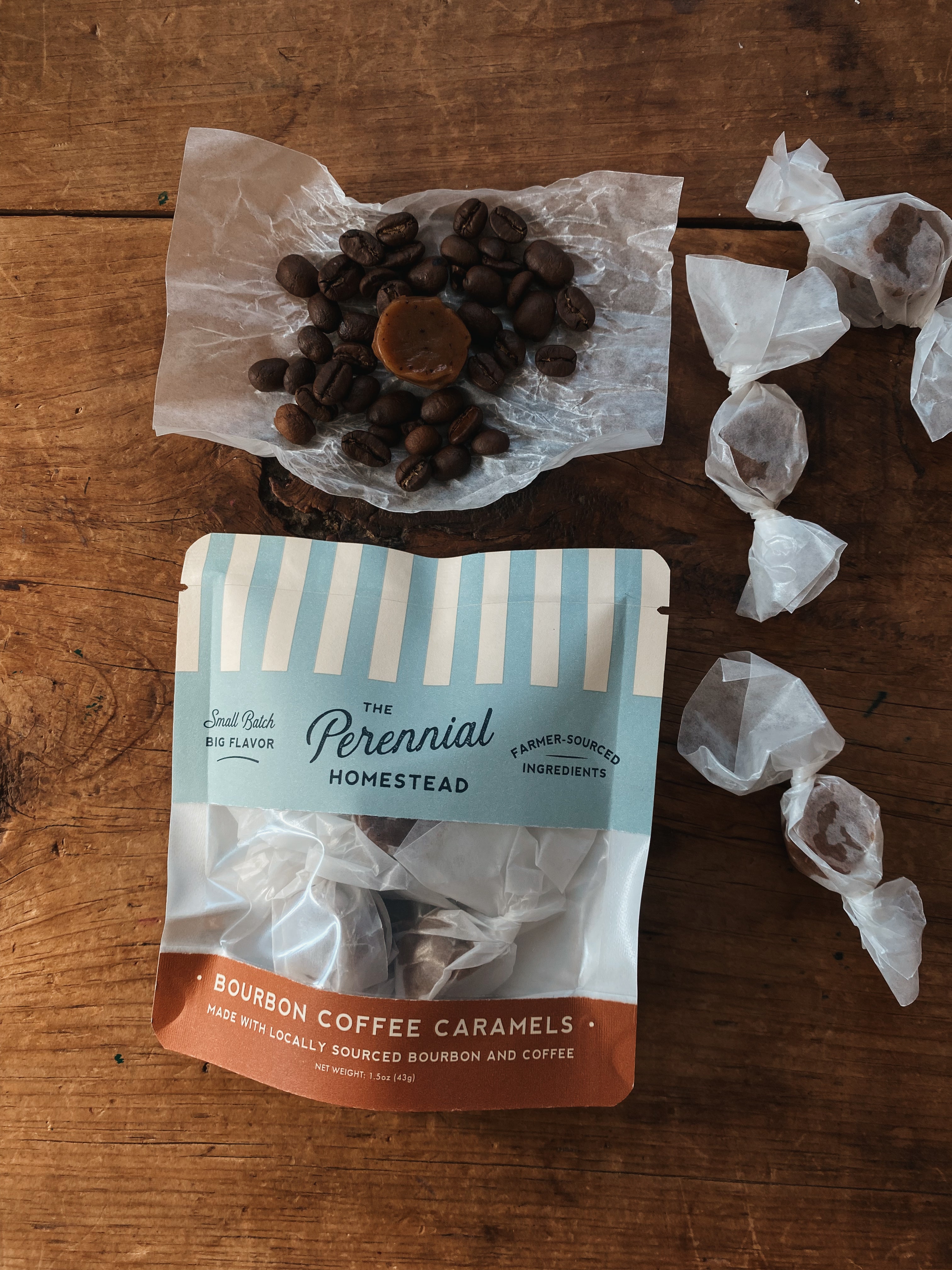 Case of Bourbon Coffee Caramel Gift Bags - 10 Bags