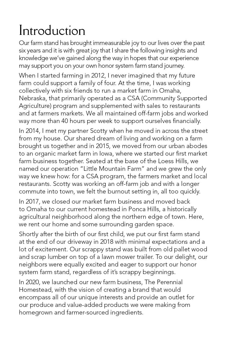 Farm Stand E-Book