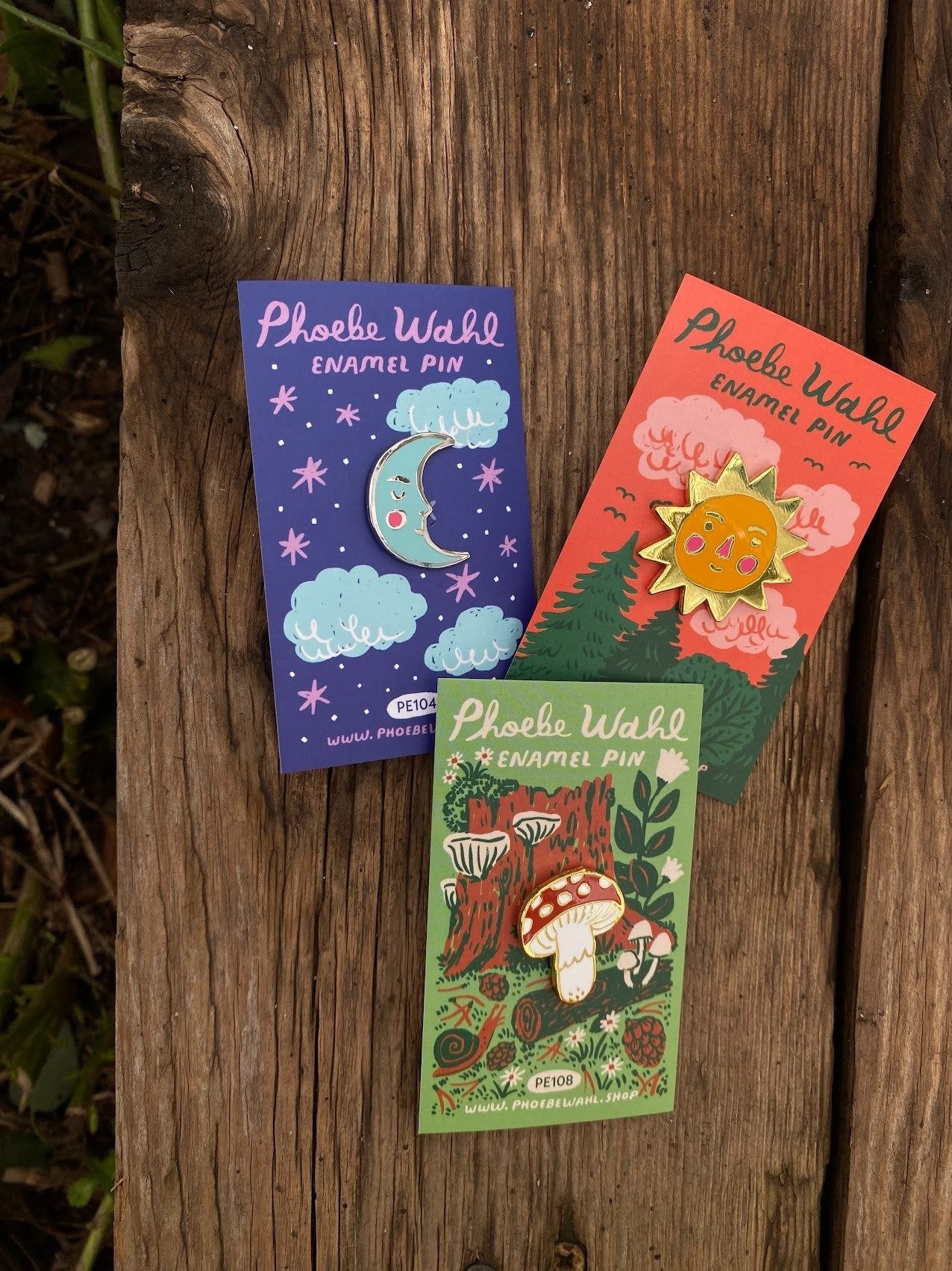 Crescent Moon Enamel Pin
