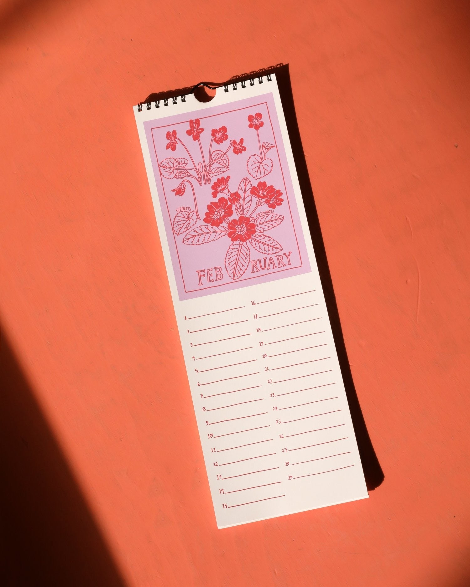Birth Month Flower "Perennial" Calendar
