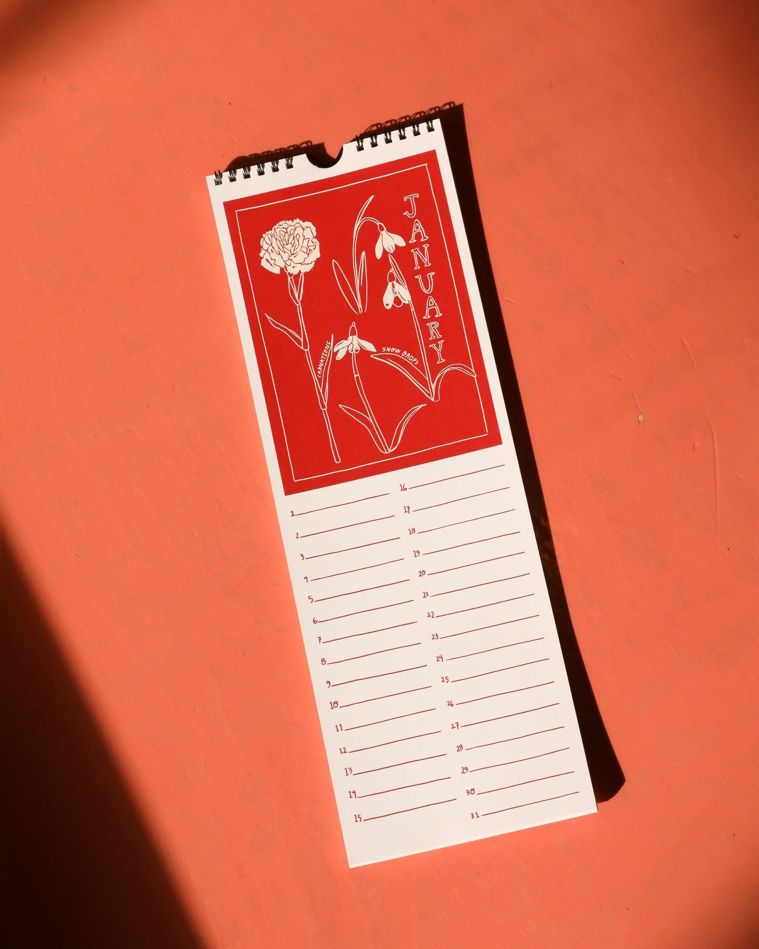 Birth Month Flower "Perennial" Calendar
