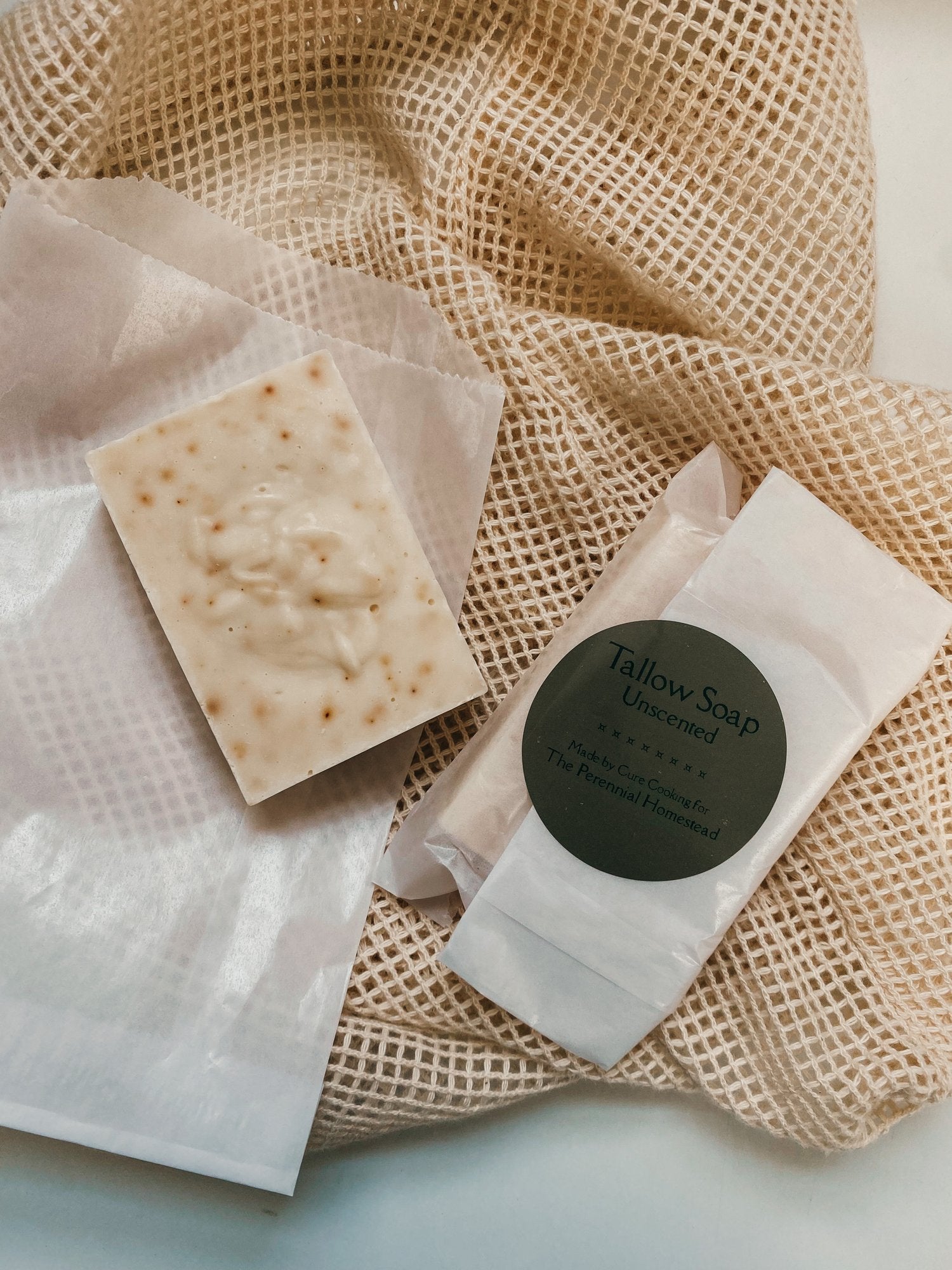 Unscented Tallow & Lard Soap Bar