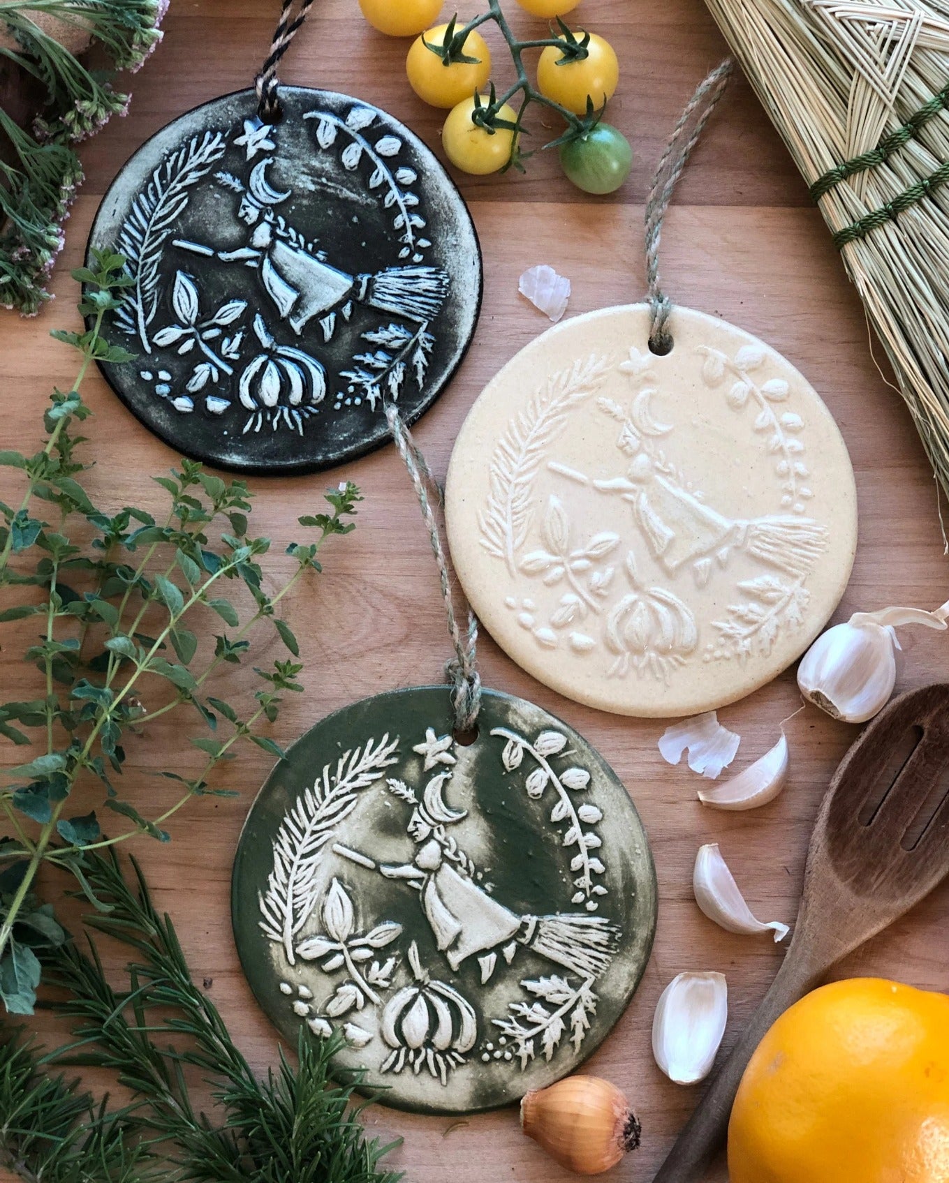 Strega Cucina - Ceramic Kitchen Witch Ornament
